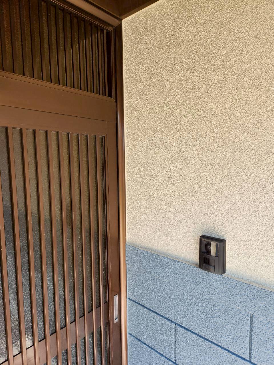 玄関まわり 外壁塗装 完成