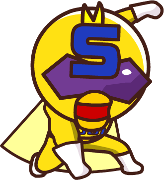 走り出すスギコーポレーションのキャラクター